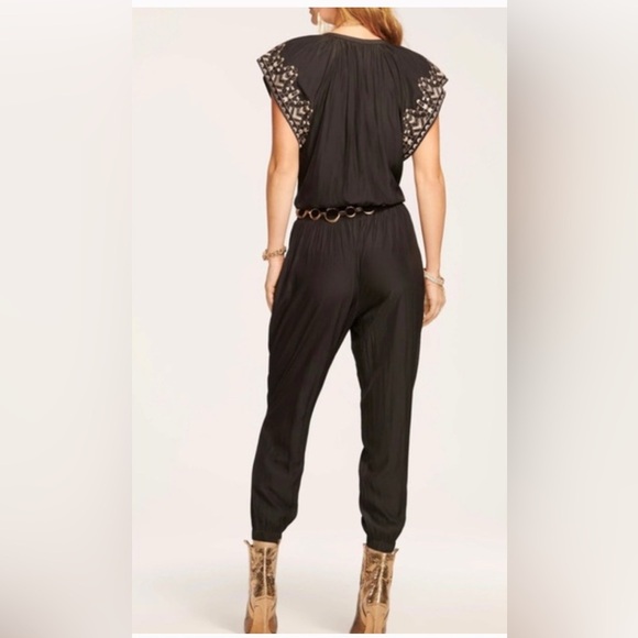 ✨RAMY BROOK-Ansley Flutter Sleeve Jumpsuit Malachite - Size Large. NWT - Picture 9 of 14